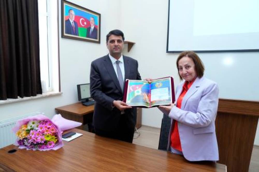 NDU-da müəllim Kövsər Abbasovanın  75 illik yubileyi qeyd olunub