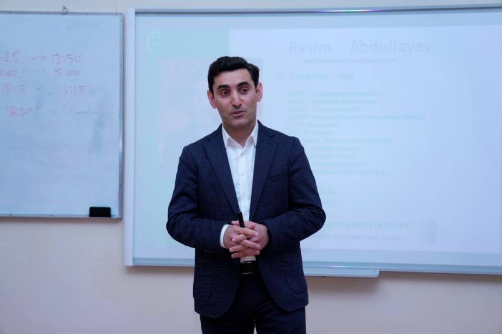 NDU-da PMO.az Layihə Düşüncə Mərkəzinin təsisçisi Rəşad İbrahimov tərəfindən təlim keçirilib