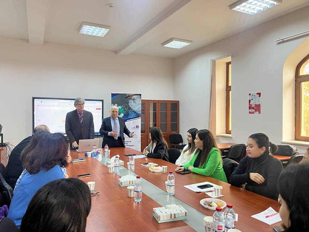 NDU-nun əməkdaşları “Qazaxıstan və Azərbaycanda səhiyyədə strateji keyfiyyət menecmenti və risklərin idarə olunması üzrə açıq və distant təhsil formatında peşə bakalavrı və magistr hazırlığı” (LMQS) layihəsi çərçivəsində təlimdə