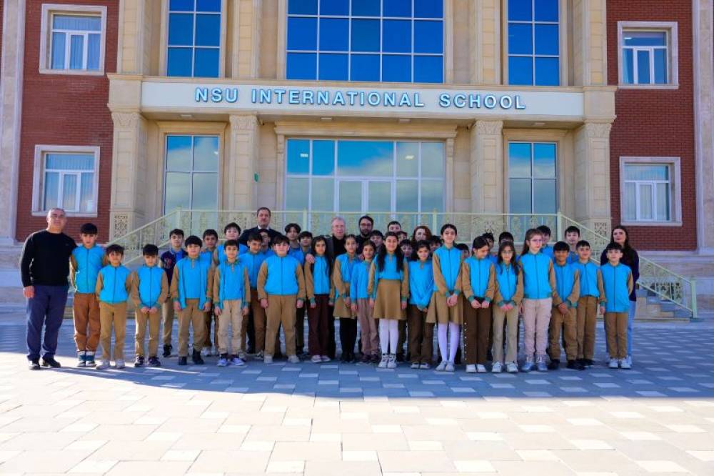 Naxçıvan Dövlət Universitetinin Beynəlxalq Məktəbində görkəmli alimlə görüş keçirilib