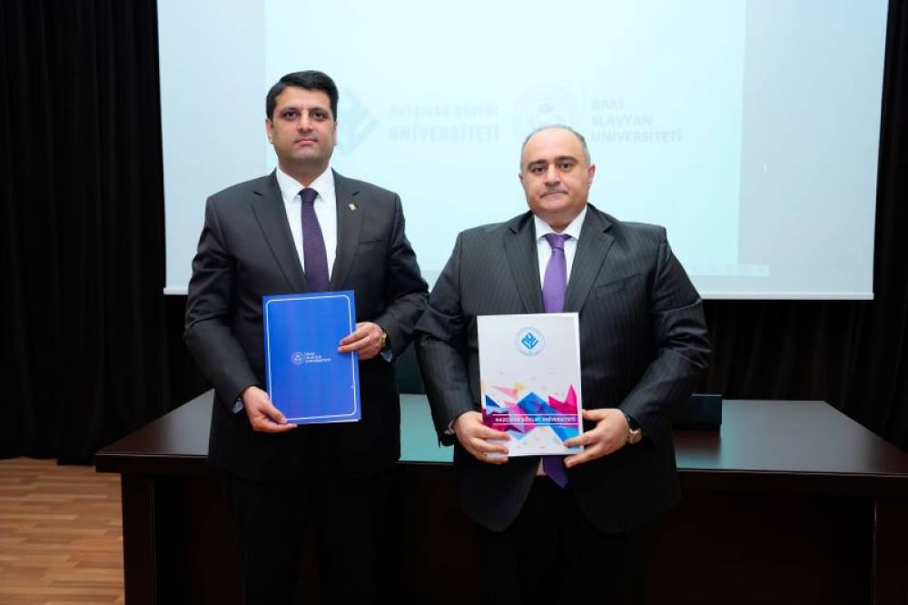 Naxçıvan Dövlət Universiteti ilə Bakı Slavyan Universiteti arasında əməkdaşlıq müqaviləsi imzalanıb