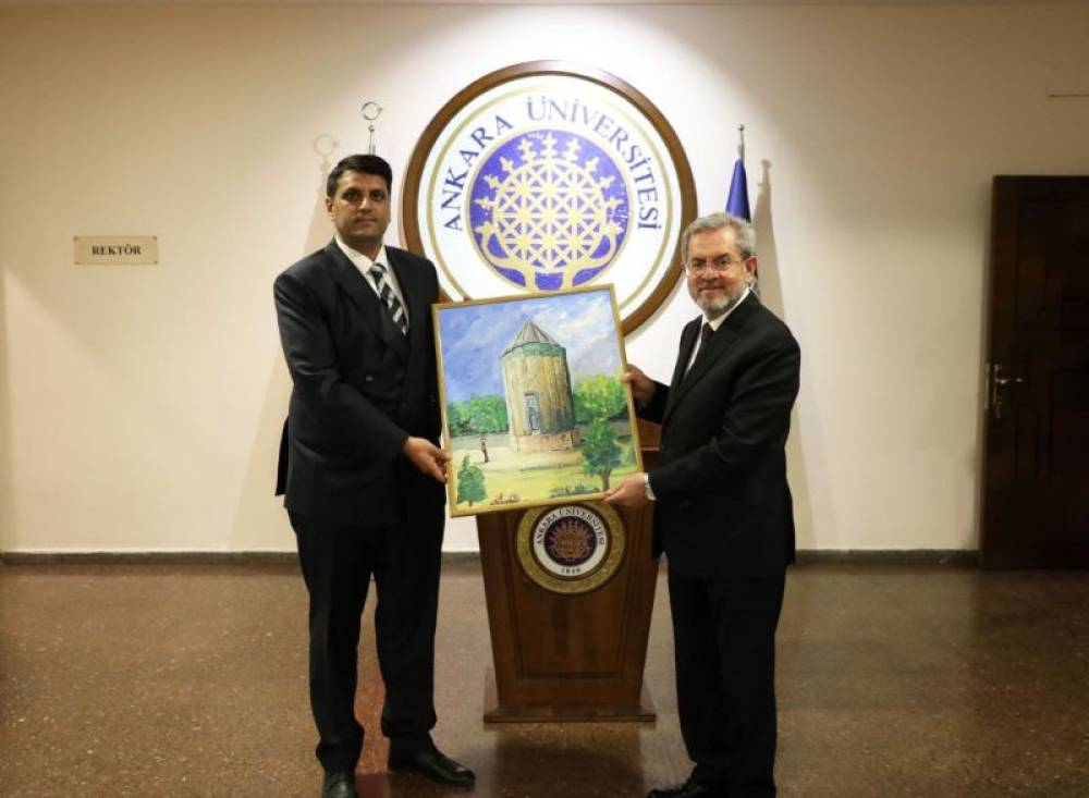 NDU-nun rektoru Elbrus İsayev Dövlət Proqramının İcrası çərçivəsində Ankara universitetində olub