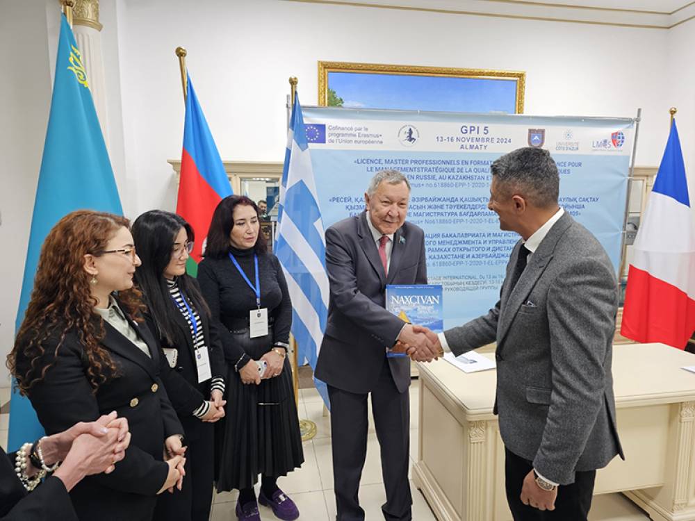 Naxçıvan Dövlət Universitetinin əməkdaşları, “Erasmus+ LMQS” layihəsi çərçivəsində Almatıda keçirilən iclaslarda iştirak ediblər