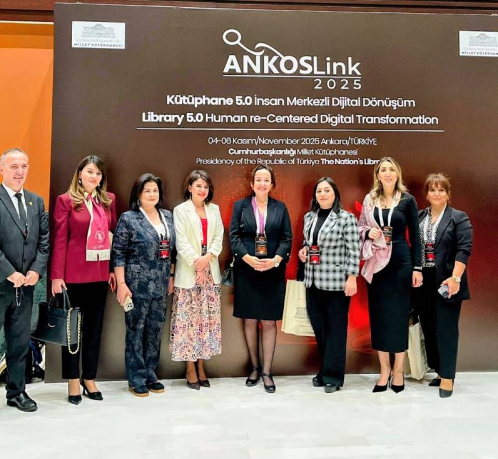 Naxçıvan Dövlət Universiteti Elmi Kitabxanasının direktoru Xumar Məmmədova Ankarada ANKOSLink 2025 Beynəlxalq Konfransında iştirak edib