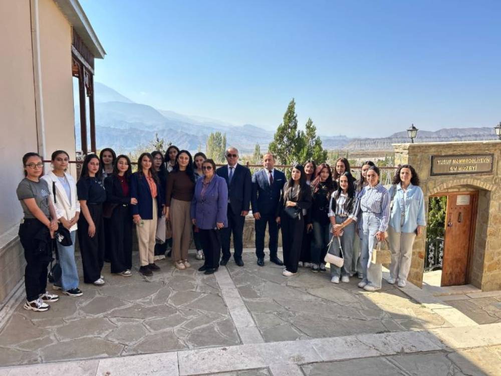 Naxçıvan Dövlət Universitetinin tələbələri akademik Yusif Məmmədəliyevin ev muzeyini ziyarət ediblər