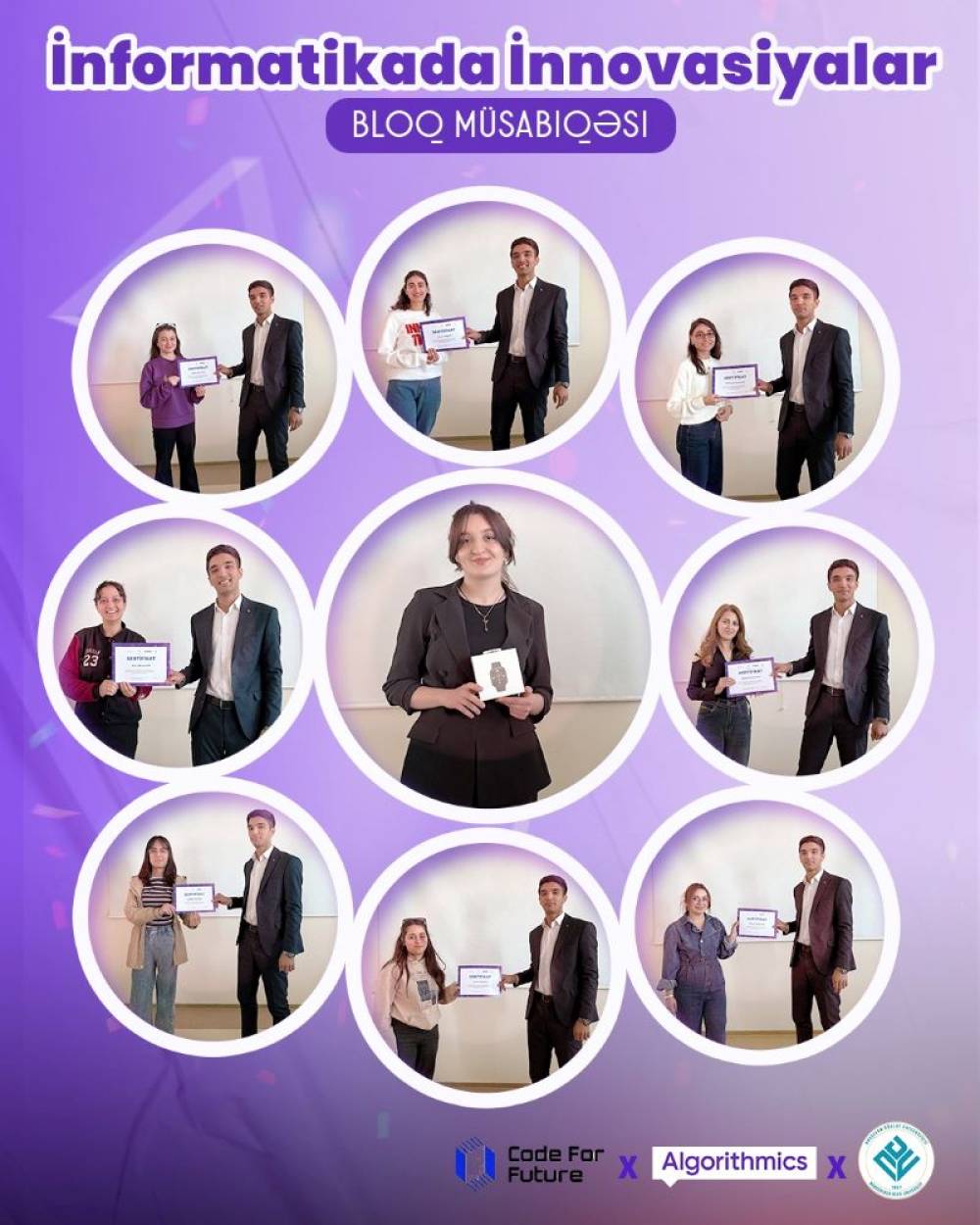 Naxçıvan Dövlət Universitetində “Code for Future” layihəsi çərçivəsində “İnformatikada İnnovasiyalar” adlı Bloq Müsabiqəsi keçirilib