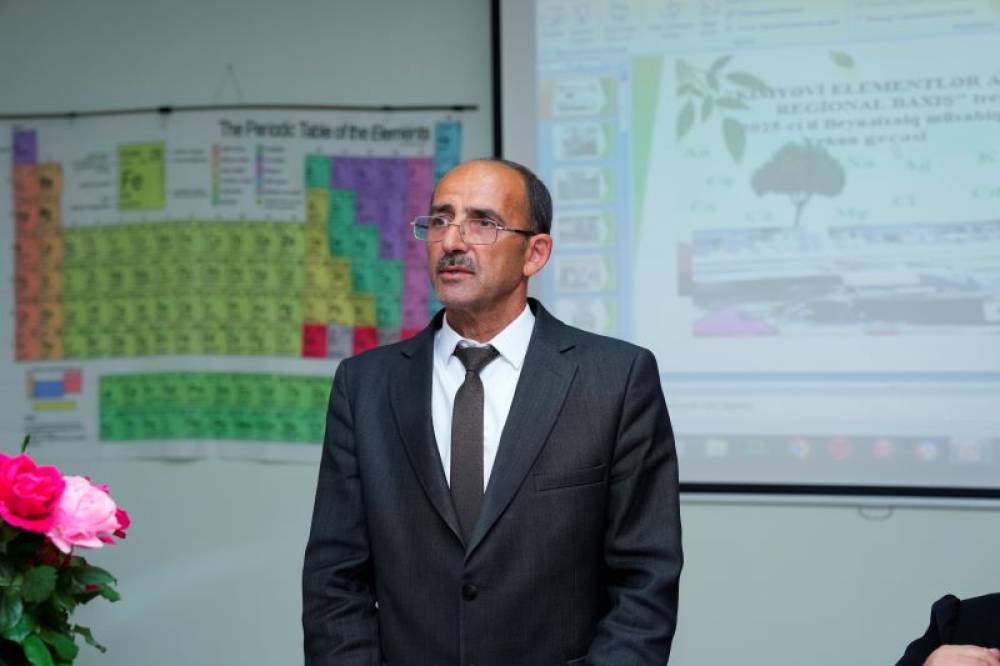 NDU-nun tabeliyinə verilən Təbii Ehtiyatlar İnstitutunda  “Kimyəvi elementlər ailəsinə regional baxış” adlı treninq keçirilib