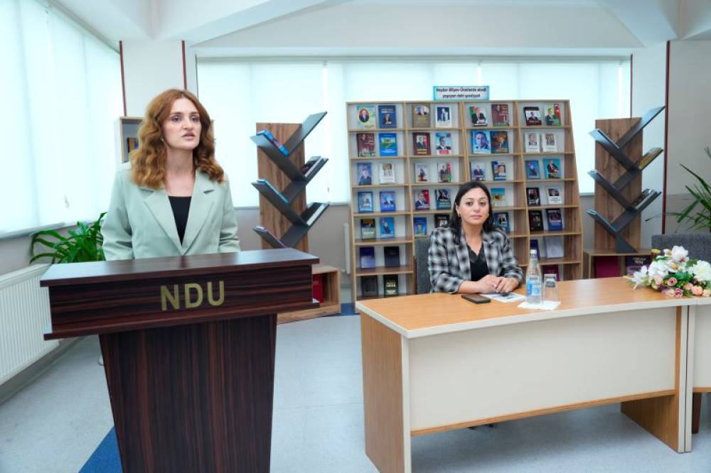 NDU Elmi Kitabxanasında “Zəfər yolu – Milli qürur tariximizdir!” adlı seminar keçirilib